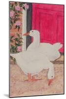 Ducks by the Open Door-Linda Benton-Mounted Giclee Print