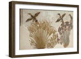 Ducks in a Papyrus Swamp, from Tell el-Amarna-null-Framed Giclee Print