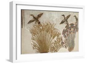 Ducks in a Papyrus Swamp, from Tell el-Amarna-null-Framed Giclee Print