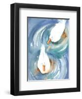 Ducks in a Pond-Paula Patterson-Framed Art Print