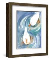 Ducks in a Pond-Paula Patterson-Framed Art Print