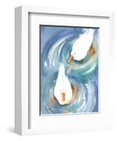 Ducks in a Pond-Paula Patterson-Framed Art Print