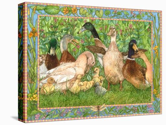 Ducks in a Row-Wendy Edelson-Stretched Canvas