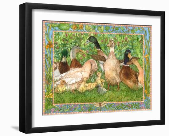 Ducks in a Row-Wendy Edelson-Framed Giclee Print