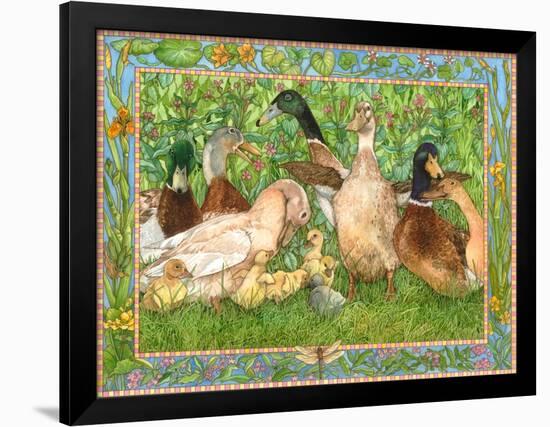 Ducks in a Row-Wendy Edelson-Framed Giclee Print