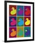 Ducks in Color Blocks-Whoartnow-Framed Giclee Print