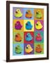 Ducks in Colour-Clara Wells-Framed Giclee Print