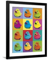 Ducks in Colour-Clara Wells-Framed Giclee Print