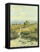 Ducks in the Morning, Ca 1892-Niccolo Cannicci-Framed Stretched Canvas