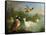 Ducks on a River Landscape-Marmaduke Craddock-Framed Stretched Canvas