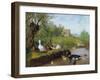 Ducks on the River Bank-Carl Jutz-Framed Giclee Print