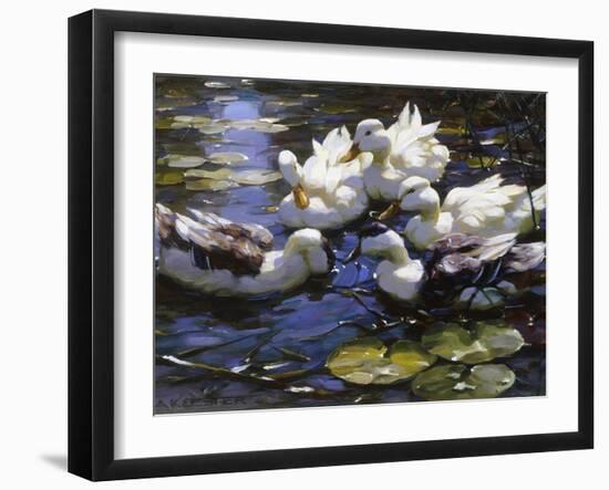 Ducks on the River-Alexander Max Koester-Framed Giclee Print