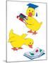 Ducks Reading-Bev Lopez-Mounted Art Print