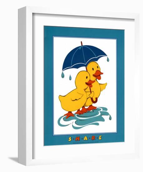 Ducks, Share-Lopez-Framed Art Print