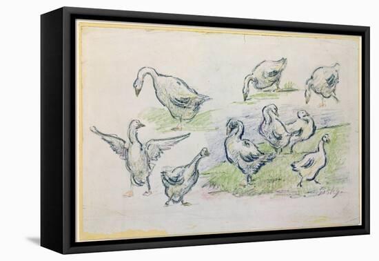 Ducks-Alfred Sisley-Framed Stretched Canvas