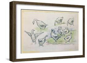 Ducks-Alfred Sisley-Framed Giclee Print