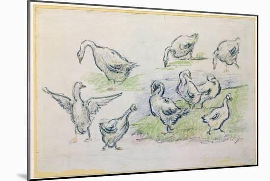 Ducks-Alfred Sisley-Mounted Giclee Print