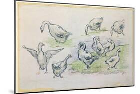 Ducks-Alfred Sisley-Mounted Giclee Print