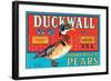 Duckwall D-B Brand Hood River Pears-null-Framed Art Print