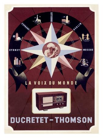 Ducretet-Thomson French Radio' Giclee Print | AllPosters.com