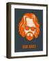 Dude Abides Orange Poster-Anna Malkin-Framed Art Print