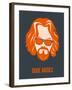 Dude Abides Orange Poster-Anna Malkin-Framed Art Print