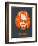 Dude Abides Orange Poster-Anna Malkin-Framed Art Print