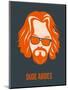 Dude Abides Orange Poster-Anna Malkin-Mounted Art Print