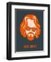 Dude Abides Orange Poster-Anna Malkin-Framed Art Print