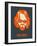 Dude Abides Orange Poster-Anna Malkin-Framed Art Print