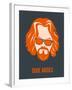 Dude Abides Orange Poster-Anna Malkin-Framed Art Print