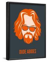 Dude Abides Orange Poster-Anna Malkin-Framed Art Print