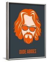 Dude Abides Orange Poster-Anna Malkin-Framed Art Print