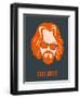 Dude Abides Orange Poster-Anna Malkin-Framed Premium Giclee Print