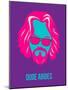 Dude Abides Purple Poster-Anna Malkin-Mounted Art Print