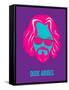 Dude Abides Purple Poster-Anna Malkin-Framed Stretched Canvas