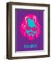 Dude Abides Purple Poster-Anna Malkin-Framed Art Print