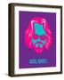 Dude Abides Purple Poster-Anna Malkin-Framed Art Print