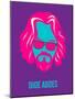 Dude Abides Purple Poster-Anna Malkin-Mounted Art Print