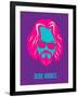 Dude Abides Purple Poster-Anna Malkin-Framed Art Print