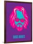 Dude Abides Purple Poster-Anna Malkin-Framed Art Print