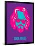 Dude Abides Purple Poster-Anna Malkin-Framed Art Print