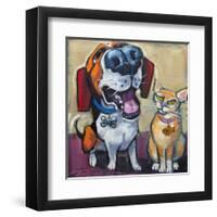 Dude Chill-CR Townsend-Framed Art Print