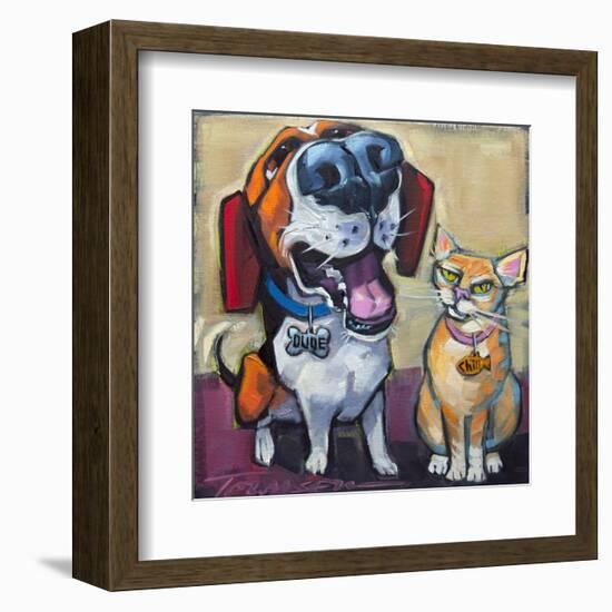 Dude Chill-CR Townsend-Framed Art Print