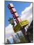 Dude Motel Sign, West Yellowstone, Montana, USA-Nancy & Steve Ross-Mounted Photographic Print