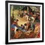 "Dude Ranch Meal", July 29, 1950-John Clymer-Framed Giclee Print