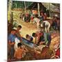 "Dude Ranch Meal", July 29, 1950-John Clymer-Mounted Giclee Print