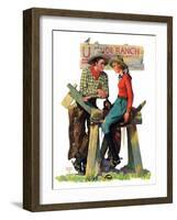 "Dude Ranchers,"July 23, 1932-Charles Hargens-Framed Giclee Print