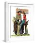 "Dude Ranchers,"July 23, 1932-Charles Hargens-Framed Giclee Print