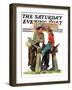 "Dude Ranchers," Saturday Evening Post Cover, July 23, 1932-Charles Hargens-Framed Giclee Print